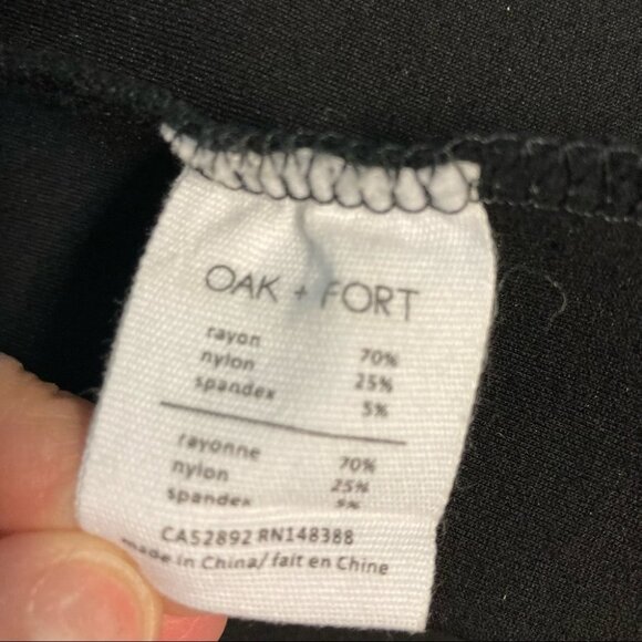 OAK  + FORT Sz S Oversized Knee Length Neoprene Open Style Vest - Picture 5 of 5